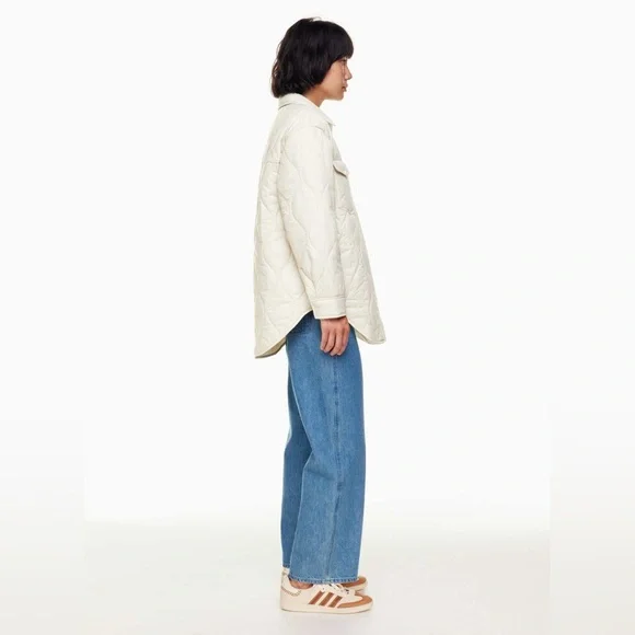 Wilfred Aritzia The Ganna Quilted Jacket Bone XSmall - Picture 14 of 16